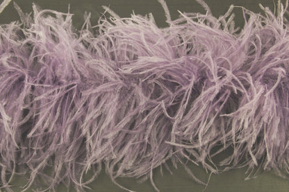 Ostrich Feather Boa with Stripped Coque - Fashion Colours