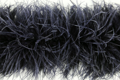 Ostrich Feather Boa with Stripped Coque - Fashion Colours