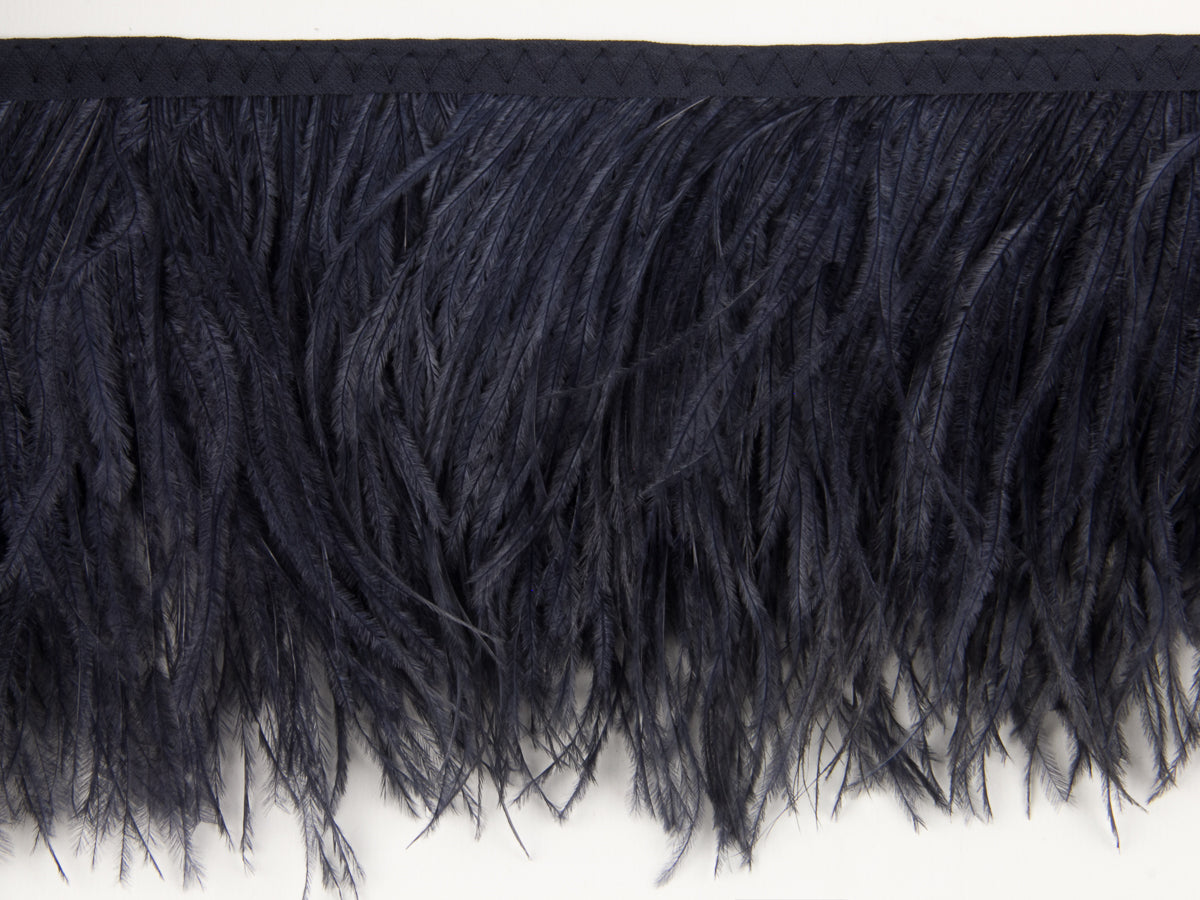 Ostrich Feather fringe with Lurex - Fashion Colours