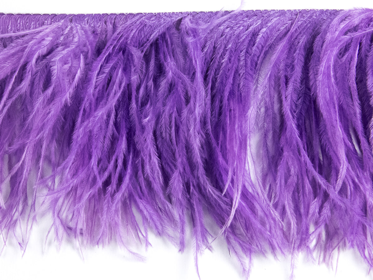 2 Ply Ostrich Feather Fringe (10cm depth) - Dancewear Colours