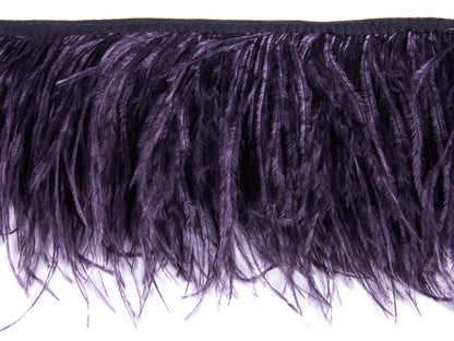 2 Ply Ostrich Feather Fringe 10 cm depth - Fashion Colours