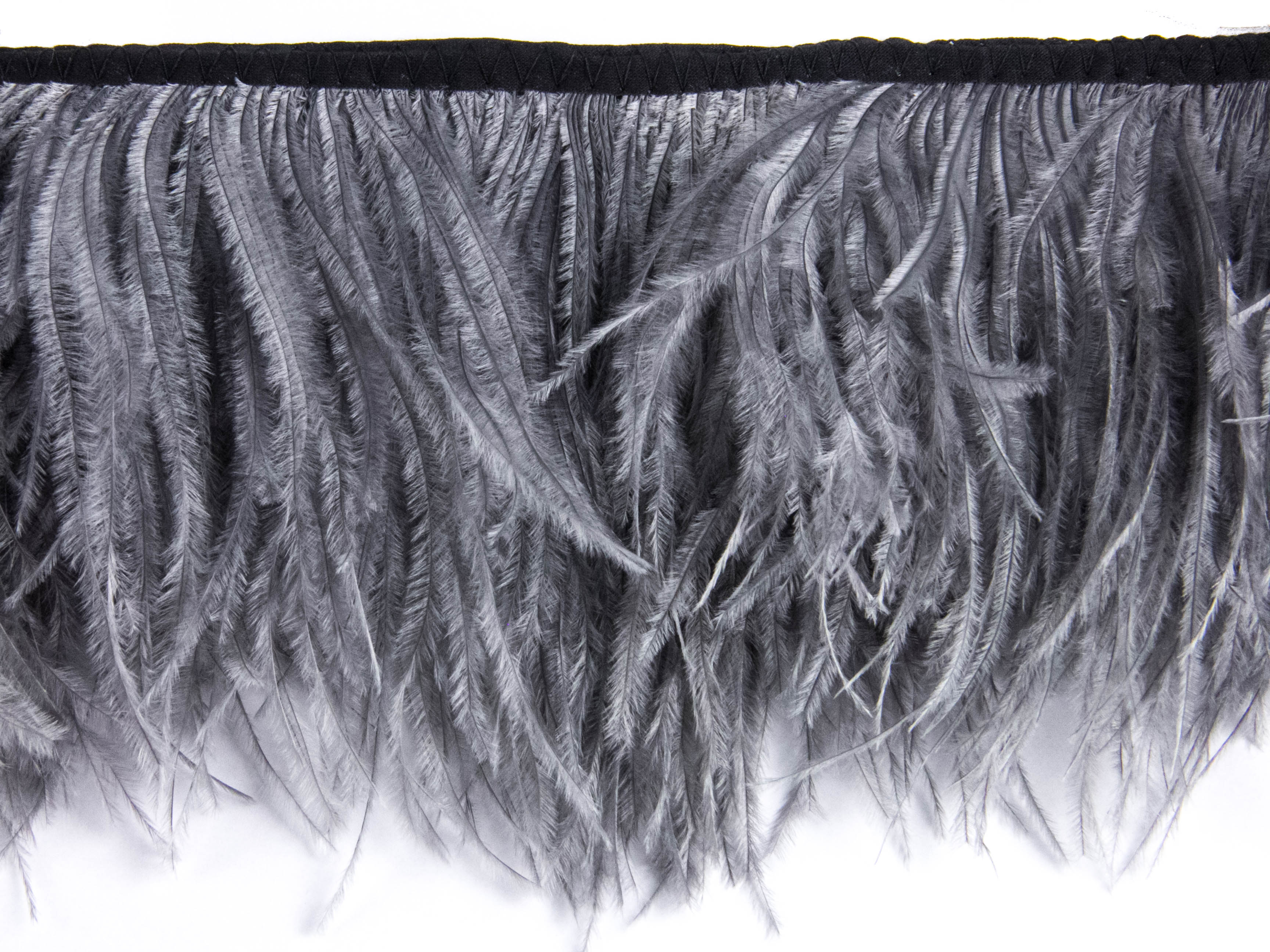 2 Ply Ostrich Feather Fringe 10 cm depth - Fashion Colours