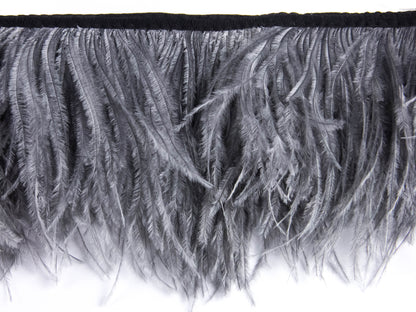2 Ply Ostrich Feather Fringe 10 cm depth - Fashion Colours