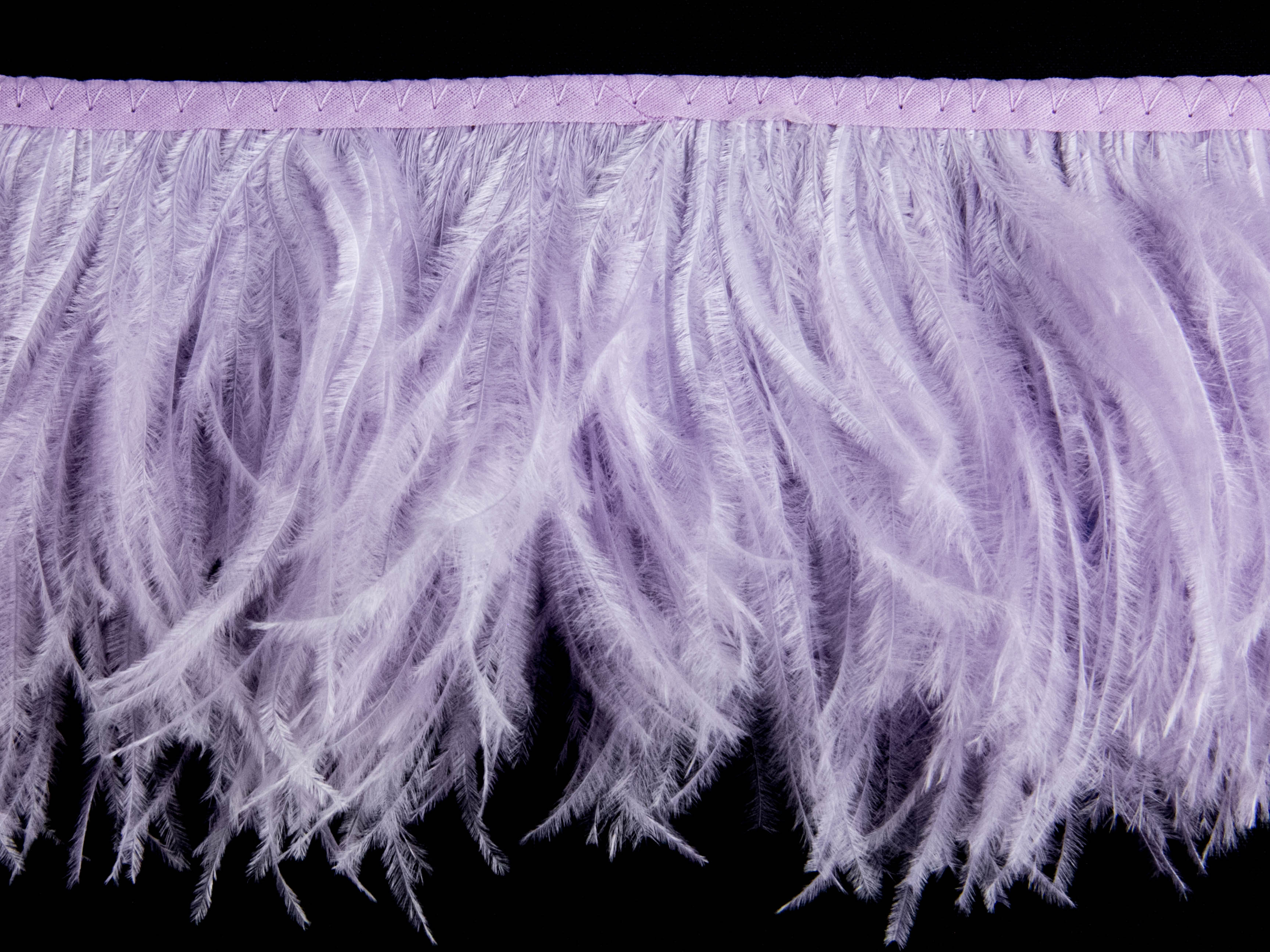2 Ply Ostrich Feather Fringe 10 cm depth - Fashion Colours