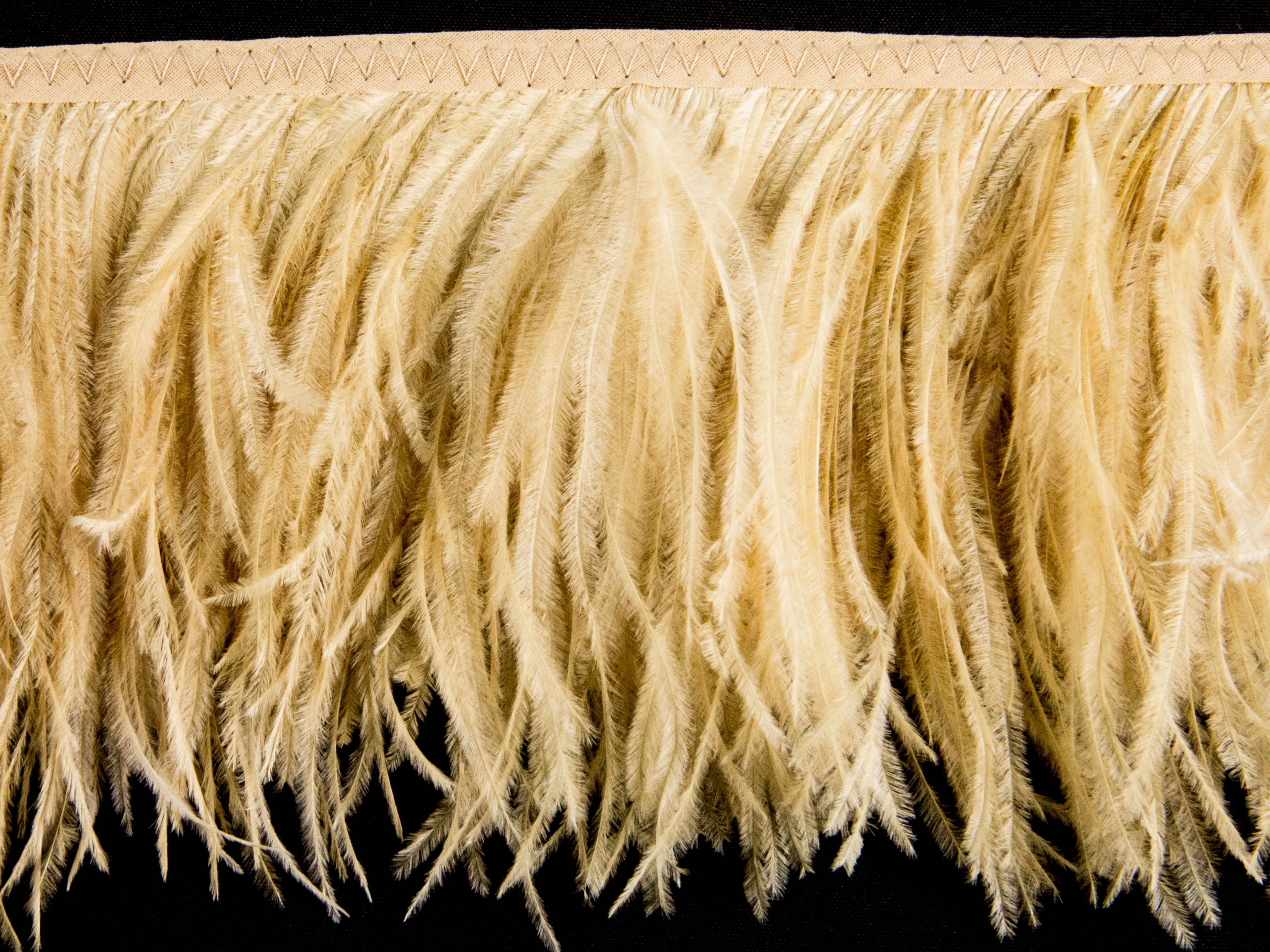Ostrich Feather fringe with Lurex - Fashion Colours