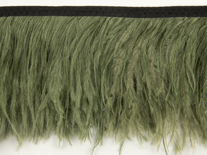 2 Ply Ostrich Feather Fringe 10 cm depth - Fashion Colours