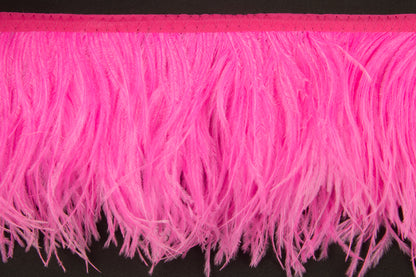 2 Ply Ostrich Feather Fringe 10 cm depth - Fashion Colours