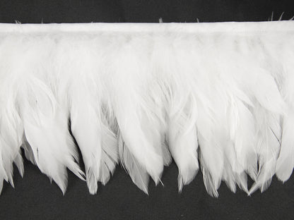 White Schlappen Feather Fringe